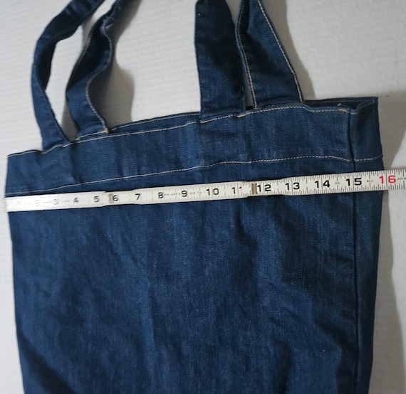 Vintage Y2K GUESS Denim Tote Bag - Etsy