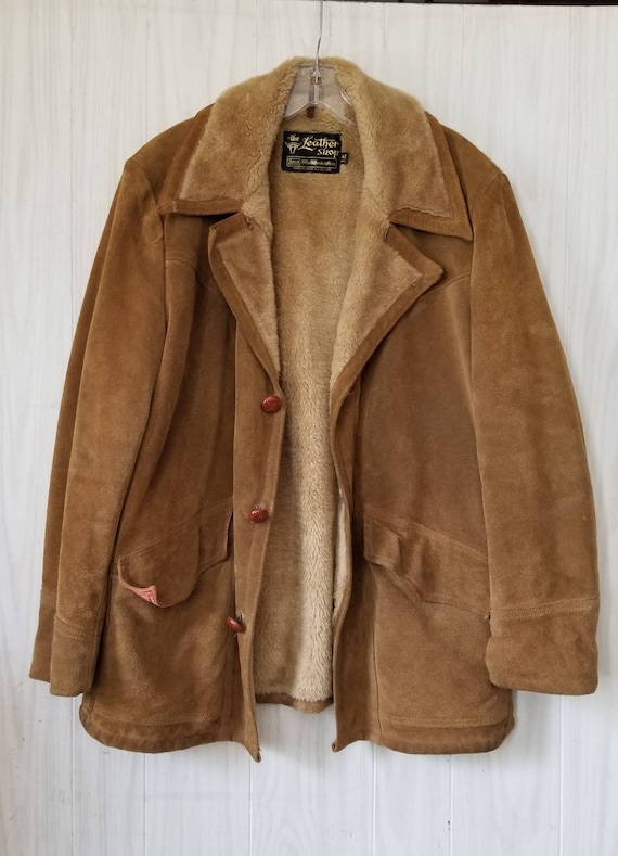 Vintage Sears Mens Leather Coat