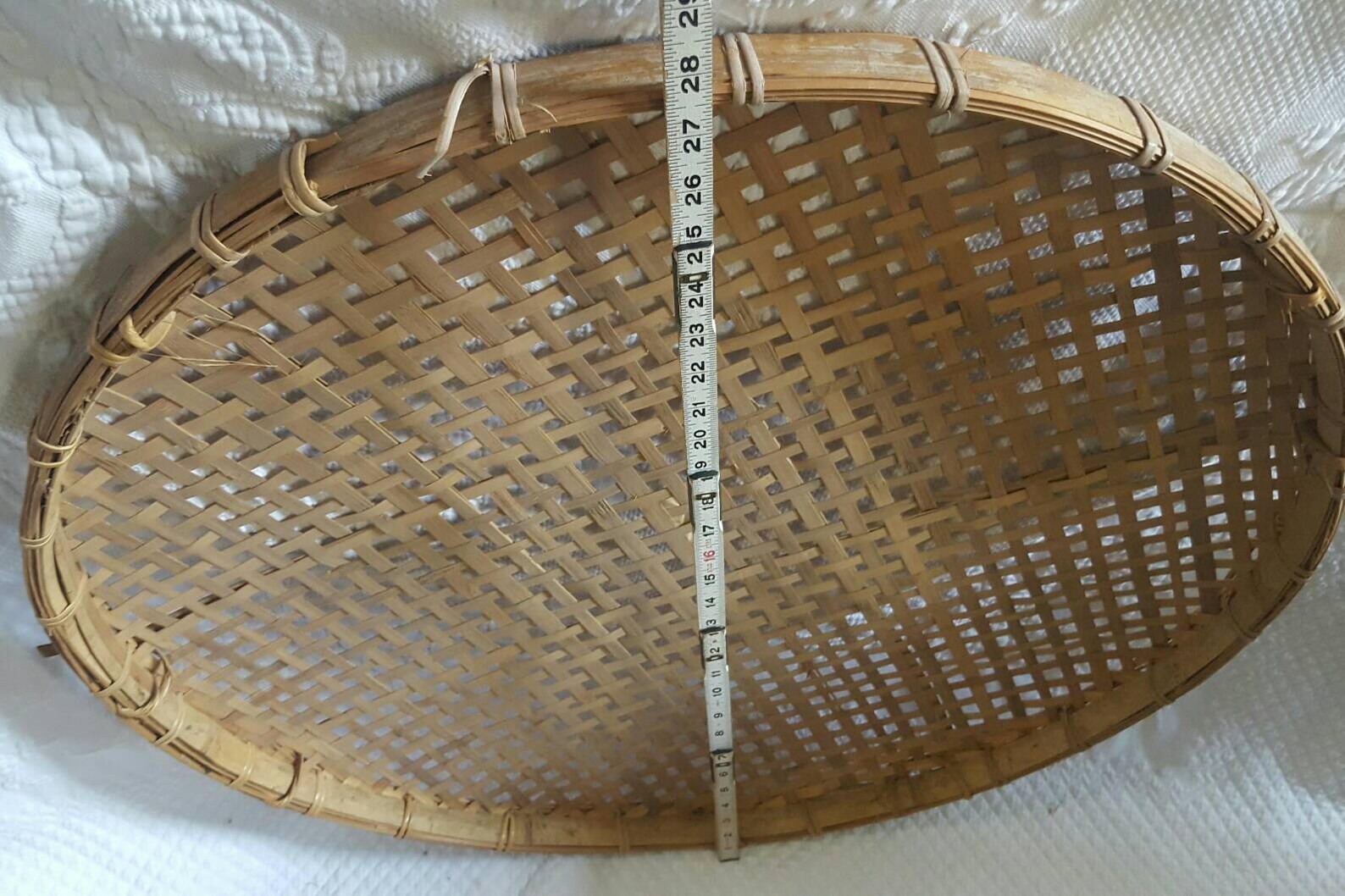 28 inch Vintage TOBACCO BASKET Etsy