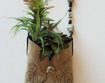 Leather bag BOOT PURSE
