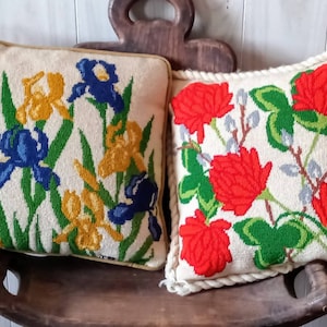 Vintage Floral Needle point pillows