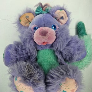 アメトイ　ブラッシュアラブズ　ヴィンテージ　テディベア　パープルミント Brush a Loves Toy - Etsy