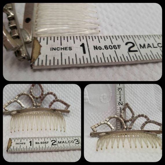 Vintage TIARA Hair Comb - image 3