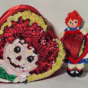 Raggedy Ann Andy ラガディ アン アンディ　ミラー　鏡 Vintage 'raggedy Ann and Raggedy Andy' Molded Plastic Mirror