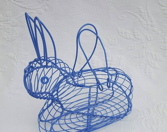 Vintage wire RABBIT BASKET