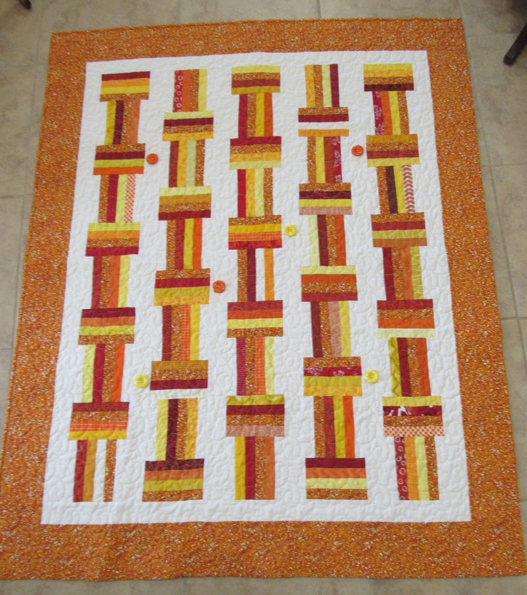Interweave Fire Handmade Quilt - Etsy