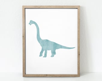 Nursery Dinosaur Print, Dinosaur Nursery Print, Dinosaur Wall Art, Dinosaur Art, Brachiosaurus Print, Dinosaur Nursery