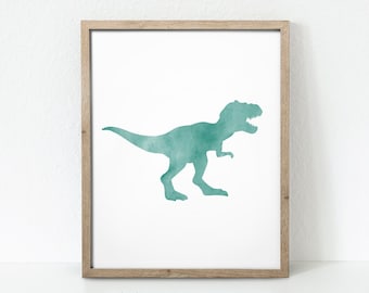 Nursery Dinosaur Print, Dinosaur Nursery Print, Dinosaur Wall Art, Dinosaur Art, T-Rex Print, Tyrannosaurus Rex Print, Dinosaur Nursery