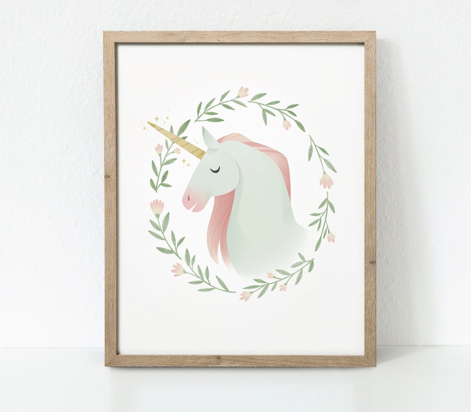 Unicorn Print Unicorn Printable Girls Room Decor Unicorn - Etsy