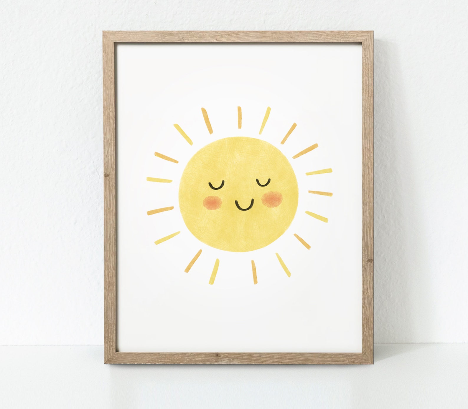 You Are My Sunshine Print, Sun Print, Neutral Nursery Decor, Playroom ...