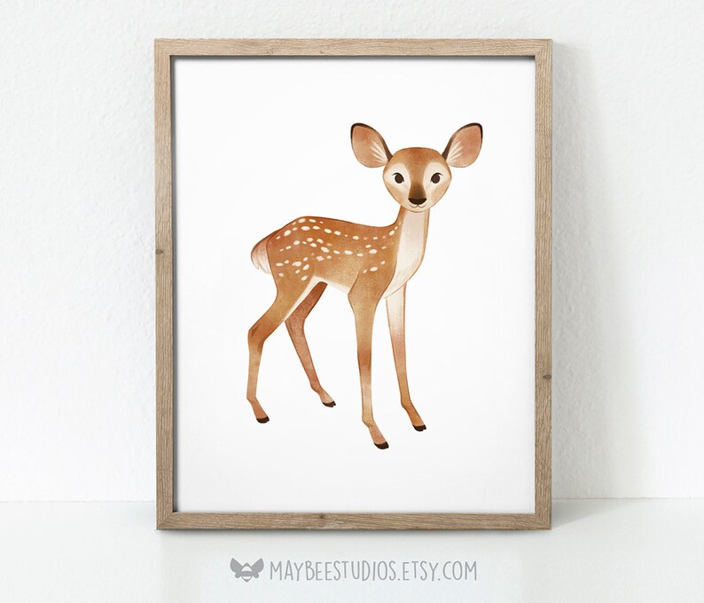 Set of 6 Woodland Nursery Prints Woodland Nursery Printables - Etsy