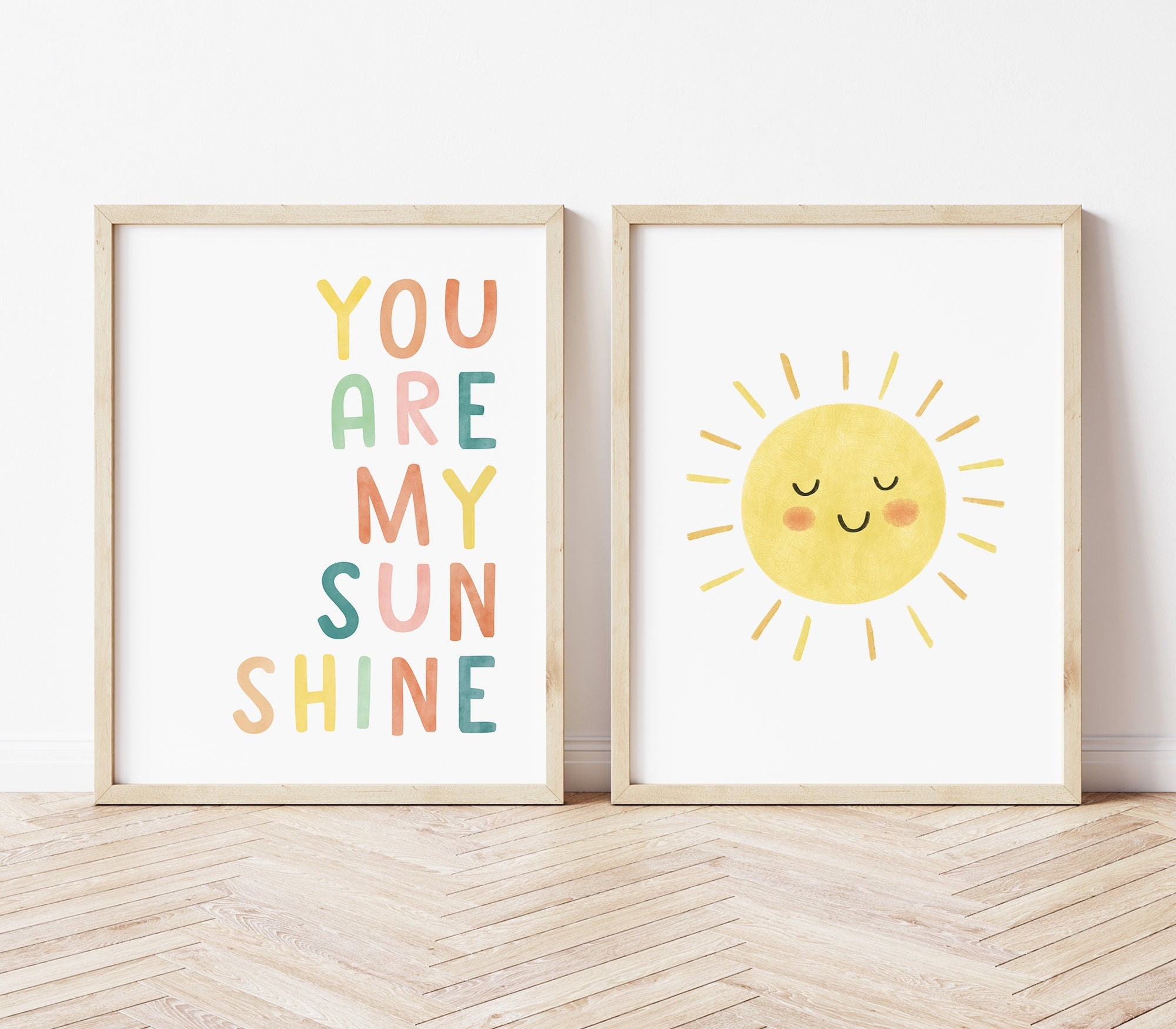 You Are My Sunshine Print, Sun Print, Neutral Nursery Decor, Playroom Art, Sunshine Art, Printable Wall Art, Sunshine Poster