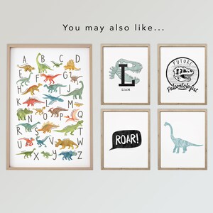 Dinosaur Alphabet Print, ABC Printable, Alphabet Print, Dinosaur ...