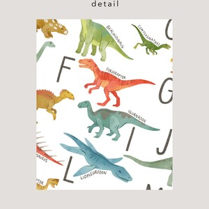 Dinosaur Alphabet Print, ABC Printable, Alphabet Print, Dinosaur ...
