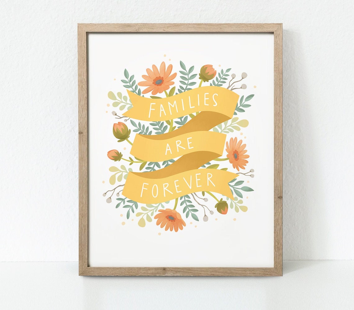 Families Are Forever Printable Families Are Forever Art | Etsy