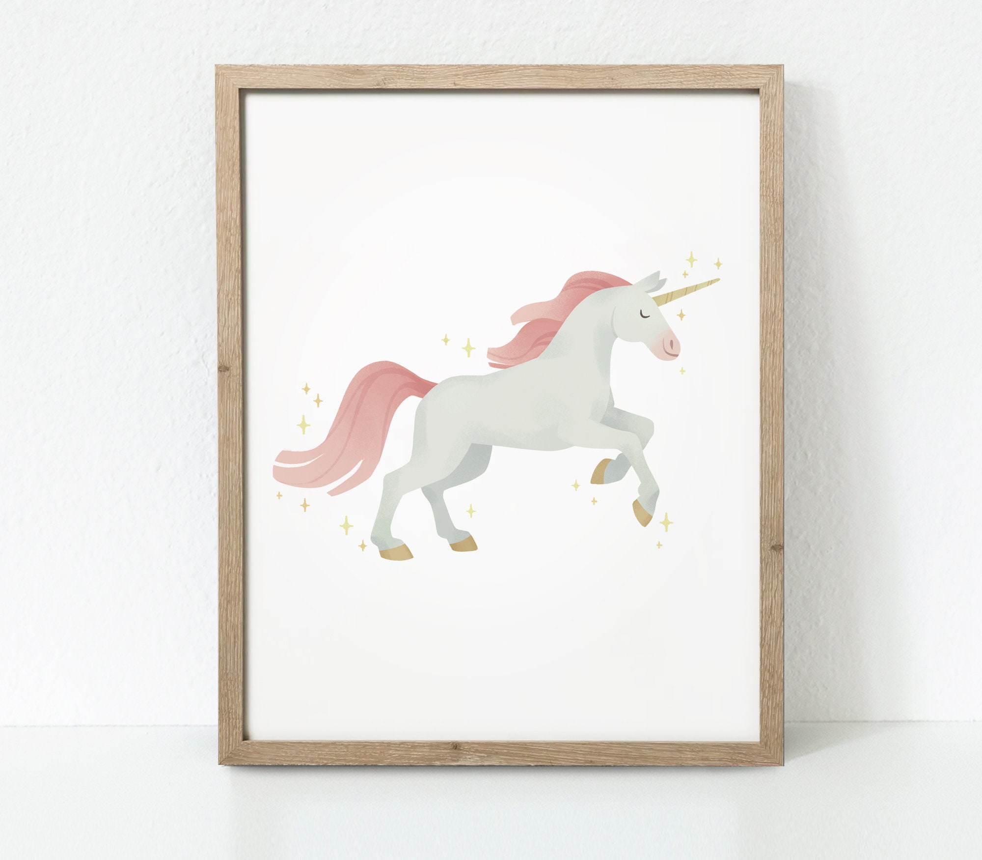 Unicorn Print Set of 4 Unicorn Prints Girls Room Decor - Etsy