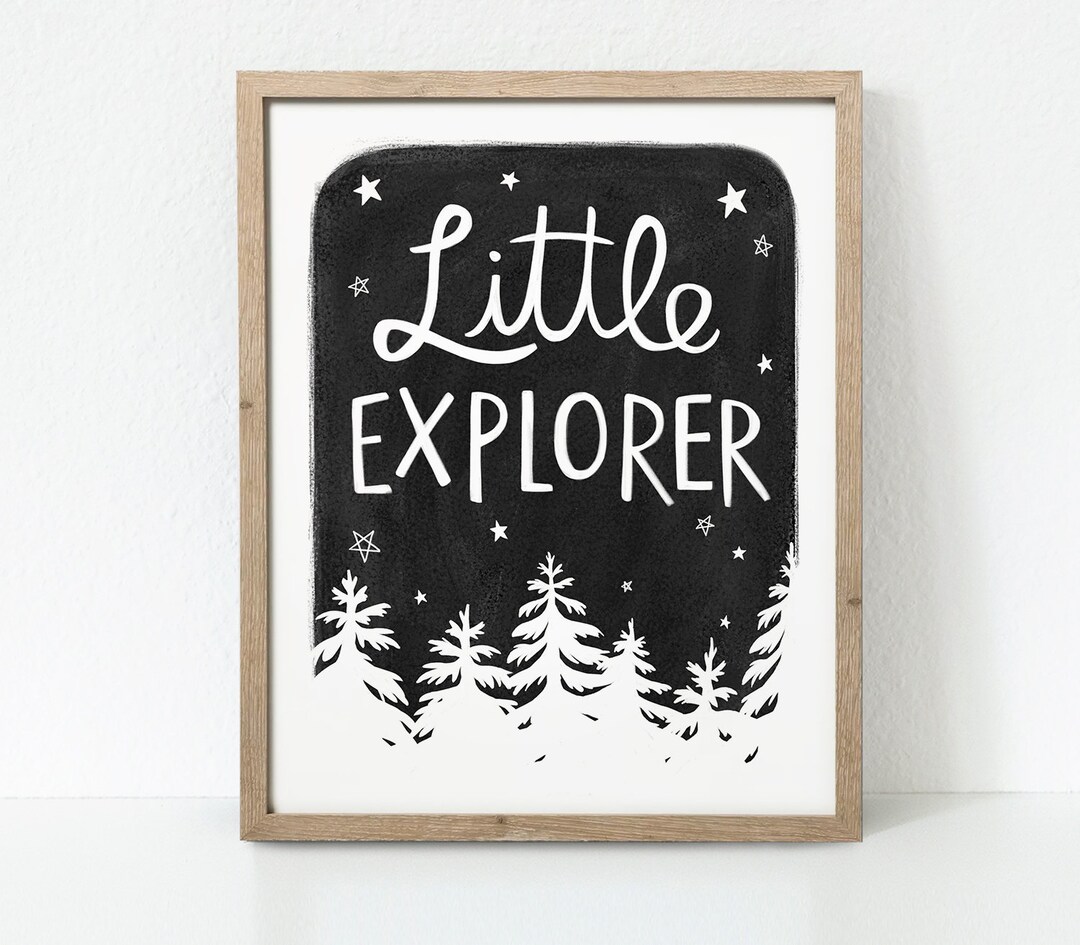Little Explorer Printable, Little Explorer Wall Art, Nursery Wall Art ...