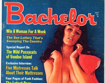 Bachelor  Caper   Bachelor's Best  Three Different 1970s Men's Magazines Pinups Pin-ups Sex Lottery   Roberta Pedon Andrea True mature adult