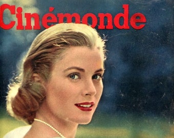 Cinemonde Magazine - Stunning Grace Kelly Cover About French Intl Cinema 1956 36 Pages 60 Year Old Magazine ! Pretty Actresses WoW !