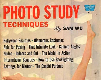 Photo Study Techniques  by Sam Wu  1960  Magazine  Hollywood Beauties  Natalie Wood  Anita Ekberg   Models Starlets  Actresses  Movie Stars
