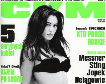 CKM Magazine  1998  Polish  Monica Bellucci Cover +  Jennifer Aniston  Courtney Cox Lucy Lawless  Peta Wilson  Sarah Michelle Gellar