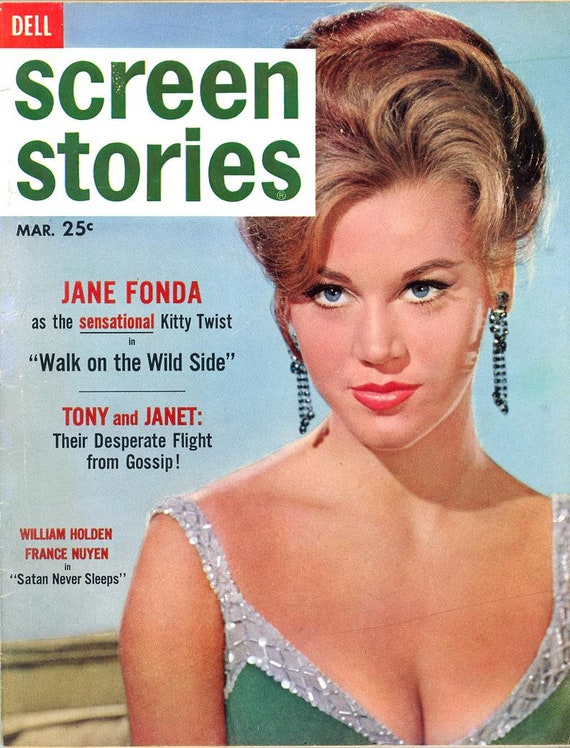 Screen Stories 1962 Jane Fonda Cover and Inside Natalie Wood pic