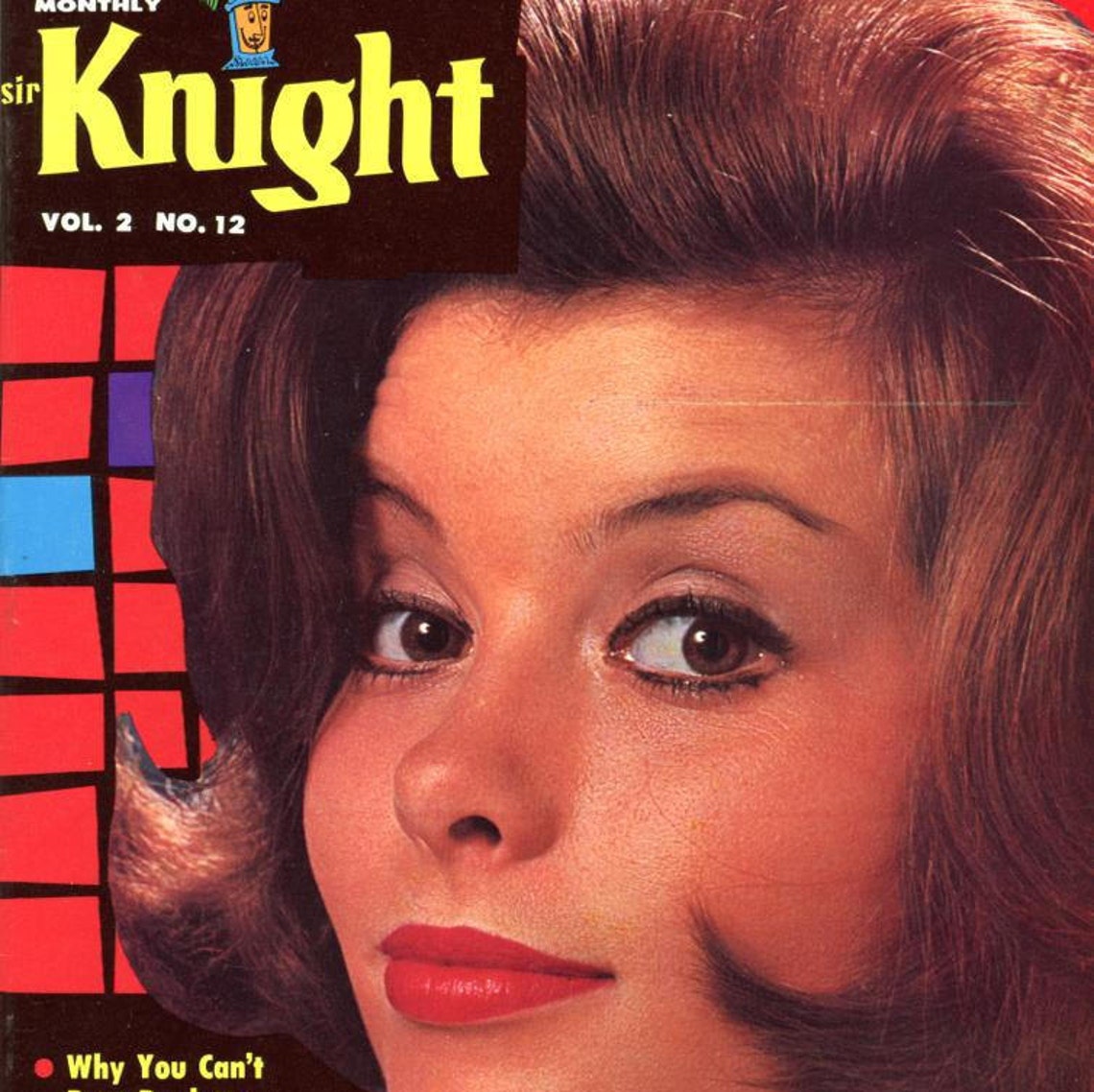 Sir Knight Magazine 1961 Model Colette Berne Etsy