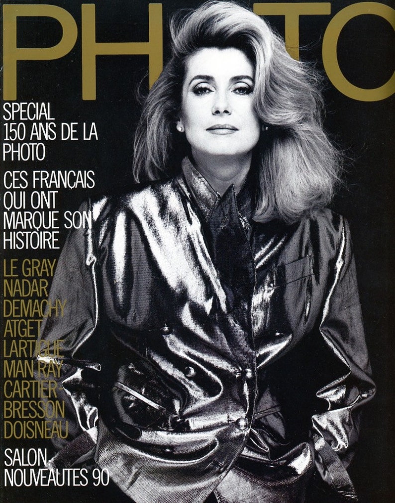 Photo Magazine 1989 Catherine Deneuve Anna Karina Bettina Rheims Sarah Bernhardt Demachy High Quality Content throughout image 1