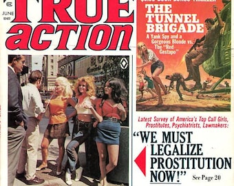 True Action Magazine   1971   Passion Cult  Sex Labs  Legalize Prostitution  Blood-Crazed Tapirs  Poker  Rio Grande Mafia   Swingers