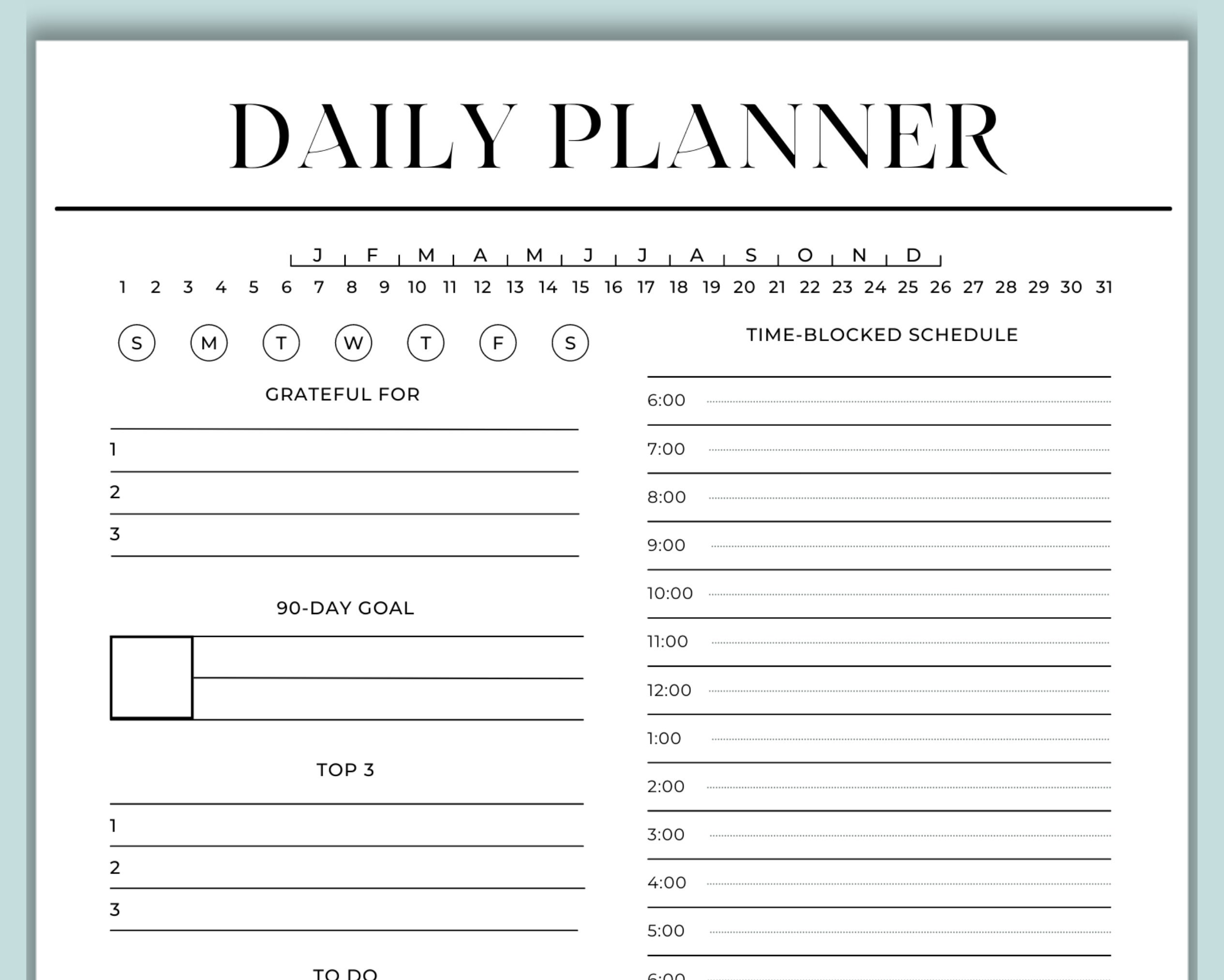 90 Day Challenge Habit Tracker Kit Printable | PDF | Quarterly Goal ...