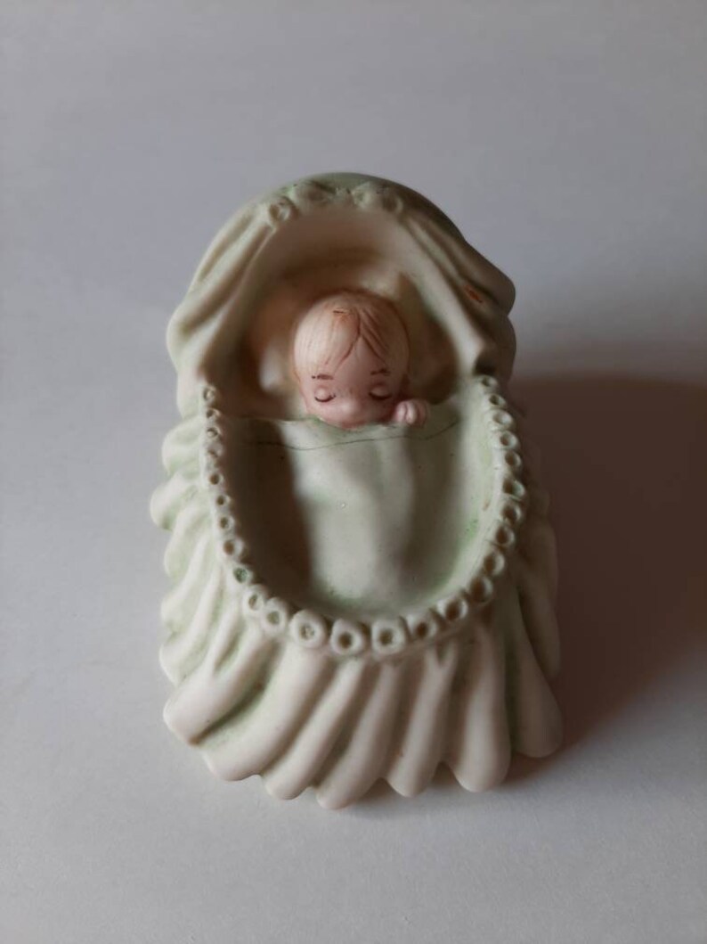 Tiny Baby in Porcelain. Sweet .figurine Collectible Etsy