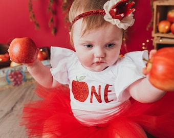 baby girl apple outfit
