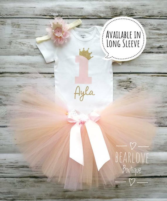 princess 1st birthday outfit