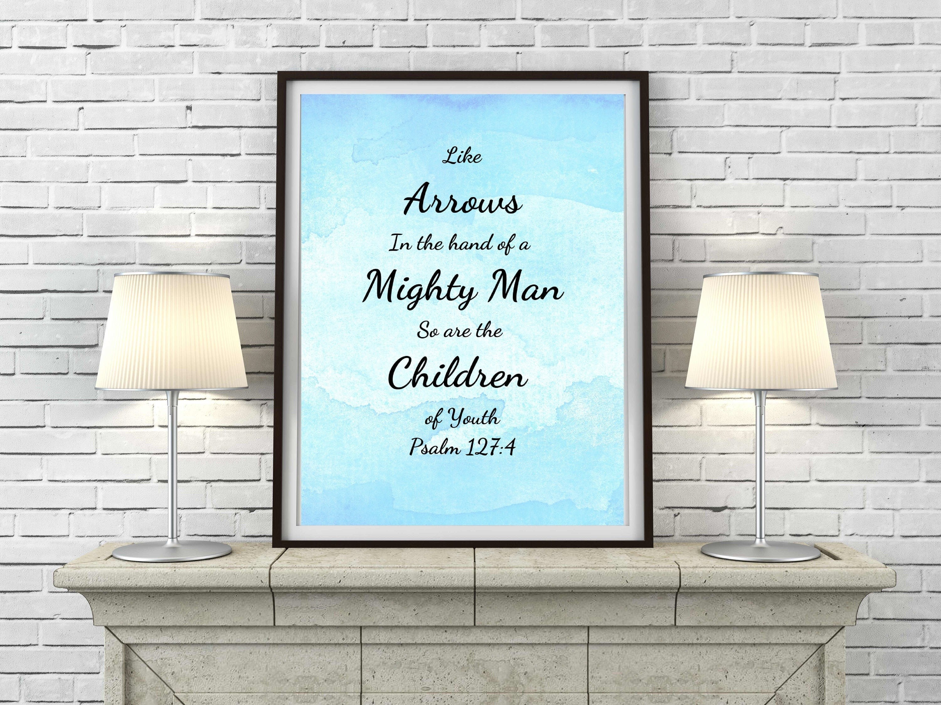 Psalm 127 Printable Bible Verse Wall Art Gifts for Dad - Etsy