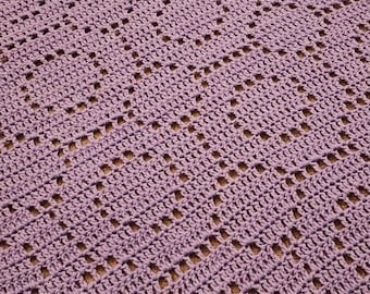 PDF - Baker's Dozen Filet Shawl - Crochet Pattern