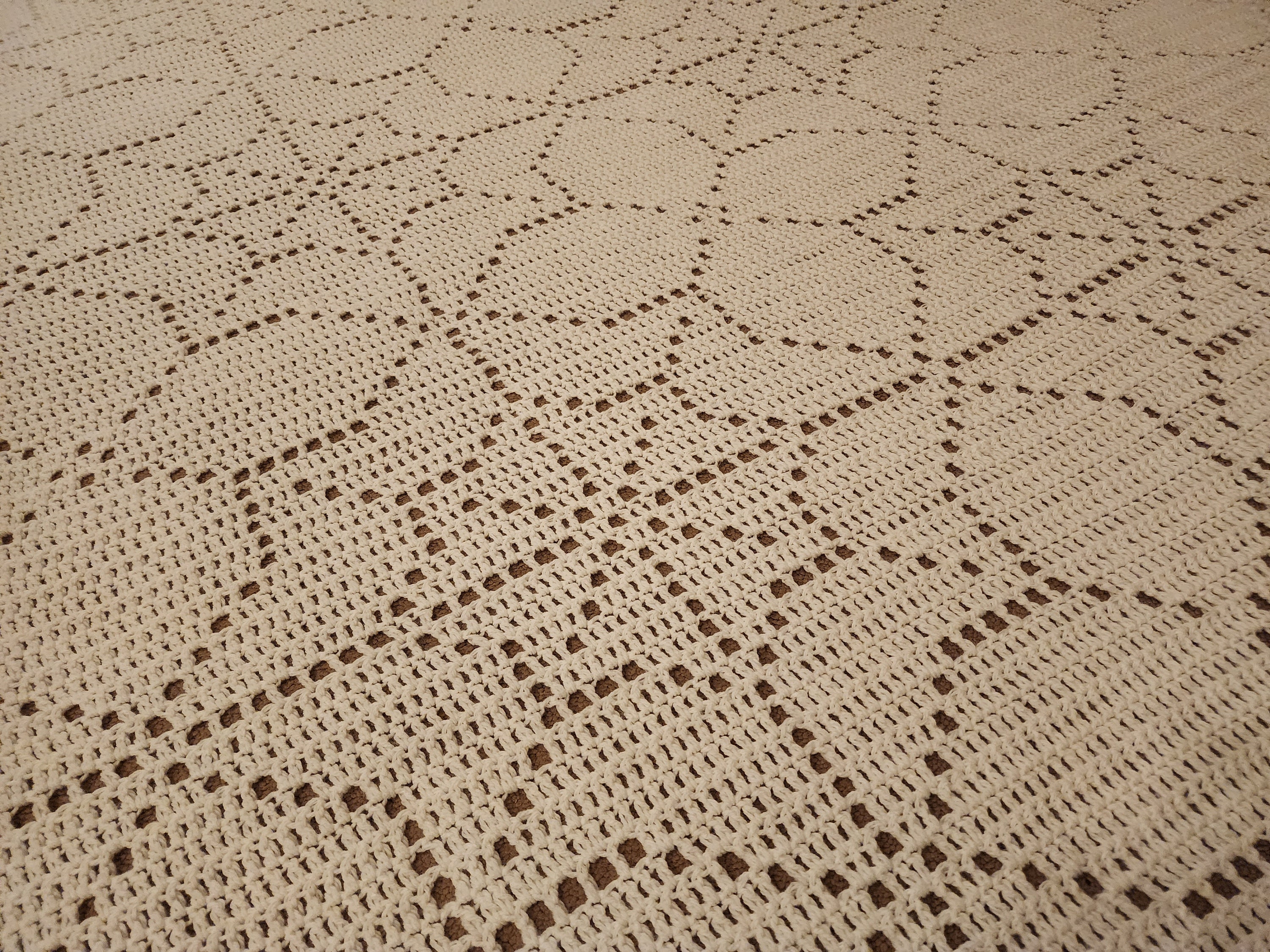 37 Spiderweb Crochet Patterns: 39 Ways to Make Webby Stitch Work for Halloween, Gothic... 2 Spiderweb Filet Blanket