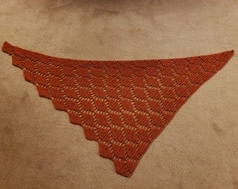 Falling Leaves Shawl Crochet Pattern - PDF File