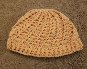 Divine Hat - Adult Size - Pink Salt - Crocheted