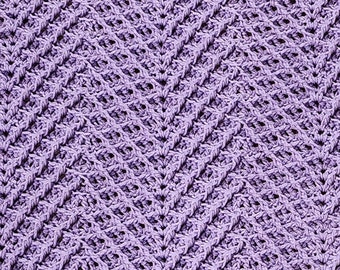 Wavy Waffle Stitch Blanket (Crochet Pattern PDF)