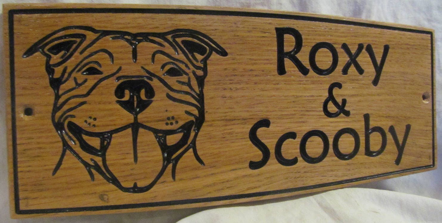 Dog Kennel Name Sign. Personalised to Your Requirements. Etsy