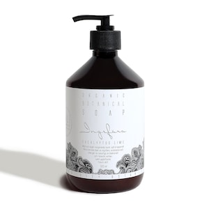 Organic Ginger Eucalyptus Lime Liquid Soap
