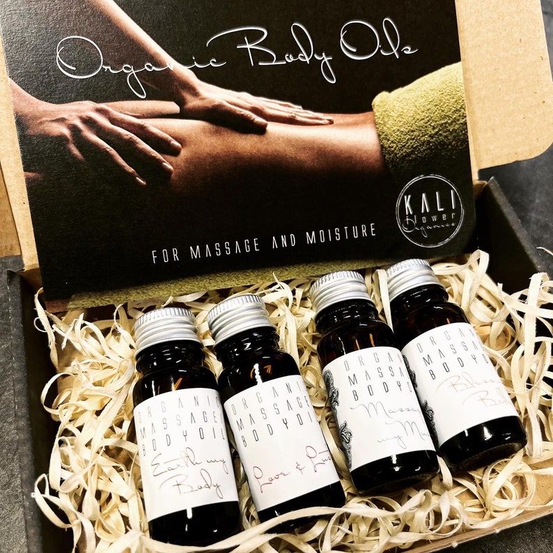 Massage Oil Set - Mini Body Oil Gift Box - Etsy