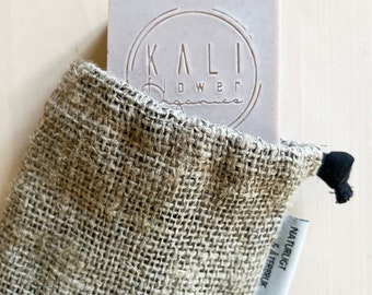 Linen soap bag - Handmade Organic