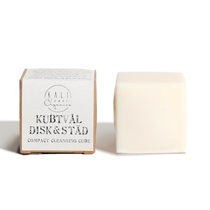 Compact Cleansing Cube - a coconut soap bar for cleaning dishwashing and laundry