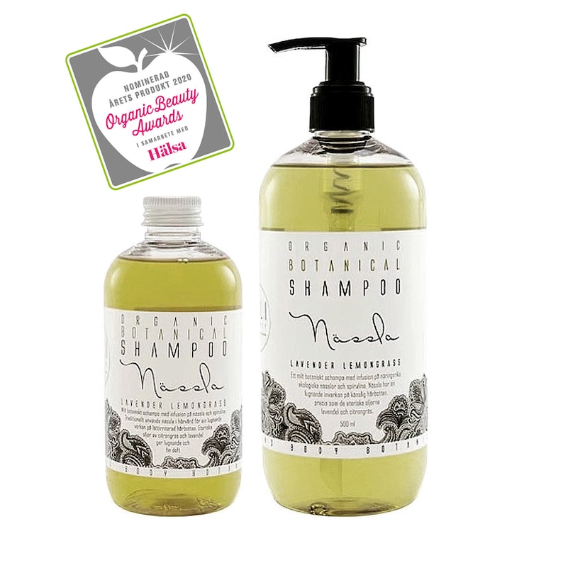 Organic Nettle Herbal Shampoo with Lemongrass and Lavender essential oils. Biodegradable. image 4