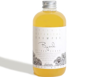 Biologische berkenbladshampoo: citruscederbotanische haarwassing