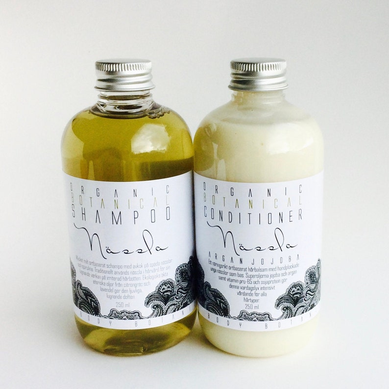 Organic Nettle Herbal Shampoo with Lemongrass and Lavender essential oils. Biodegradable. image 6
