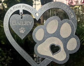 Pet Loss Memorial Remembrance Plaque Loss Of Pet Dog Cat Memorial Personalised Decoration Gift Garden Plaque Sign