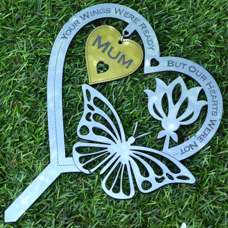 Memorial Gift Butterfly Ornament Grave Decoration Etsy
