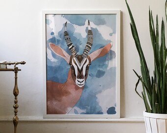 Antilope, Digitaldruck 50x70